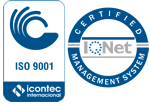 Logos certificacion ISO 9001 e IQNET